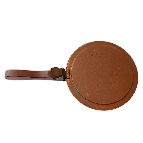 Vintage Silent Butler Table Sweeper Crumb Catcher Holland Copper Brass Wooden - Picture 9 of 16